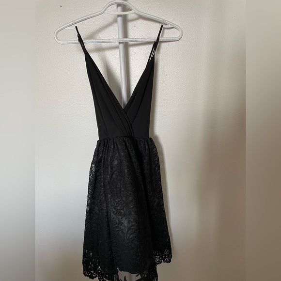 YaYa & Co.- Black Lace Mini Dress - Picture 1 of 2